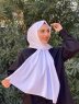 Djamila - White Cotton Hijab - Mirach