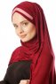 Duru - Bordeaux & Dark Pink Jersey Hijab