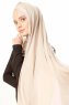 Duru - Light Taupe & Dusty Pink Jersey Hijab