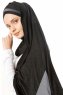 Duru - Black & Dark Grey Jersey Hijab
