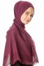 Ebru - Purple Cotton Hijab