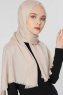 Ece Beige Pashmina Hijab Sjal Halsduk 400038c