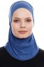 Elif - Blue Sport Hijab - Ecardin