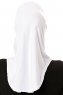 Elif - White Sport Hijab - Ecardin