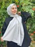 Ermina - Light Grey Cotton Hijab - Mirach