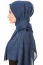 Esana - Navy Blue Hijab - Madame Polo