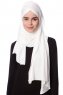 Eslem - Creme Pile Jersey Hijab - Ecardin