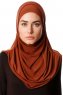 Esma - Brick Red Amira Hijab - Firdevs