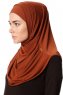 Esma - Brick Red Amira Hijab - Firdevs