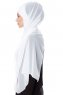 Evren - White Chiffon Hijab