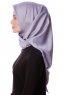 Eylul - Grey Square Rayon Hijab