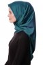 Eylul - Dark Green Square Rayon Hijab