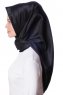 Eylul - Black Square Rayon Hijab