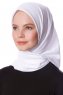 Eylul - White Square Rayon Hijab