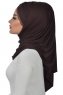 Filippa - Brown Practical Cotton Hijab - Ayse Turban