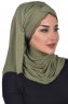 Filippa - Khaki Practical Cotton Hijab - Ayse Turban