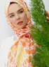 Gemila - Orange Patterned Hijab - Sal Evi