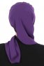Gill - Purple & Black Chiffon Turban