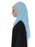 Gina Ljusblå Praktisk One-Piece Hijab Ayse Turban 324127-2