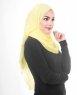 Goldfinch Gul Poly Chiffon Hijab Sjal 5RA45c