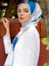 Dahab - Blue Patterned Hijab - Sal Evi