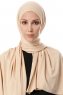 Hande - Beige Cotton Hijab - Gülsoy