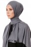 Hande - Dark Grey Cotton Hijab - Gülsoy