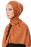 Hande - Terracotta Cotton Hijab - Gülsoy
