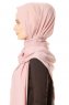 Hazal - Dusty Pink Crepe Hijab - Ecardin