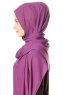 Hazal - Purple Crepe Hijab - Ecardin