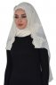 Helena - Creme Practical Hijab - Ayse Turban