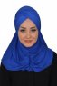 Hilda - Blue Cotton Hijab