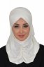 Hilda - Creme Cotton Hijab