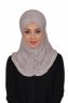 Hilda - Taupe Cotton Hijab