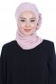Hillevi - Dusty Pink Chiffon Instant Turban