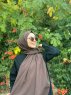 Jaeda - Brown Cotton Hijab - Mirach