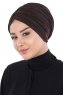 Jill - Brown Cotton Turban - Ayse Turban