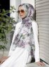 Dounia - Pink Patterned Hijab