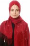 Kadri - Bordeaux Hijab With Pearls - Özsoy