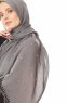 Kadri - Grey Hijab With Pearls - Özsoy