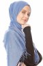 Kadri - Light Blue Hijab With Pearls - Özsoy