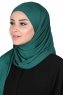 Kaisa - Dark Green Practical Cotton Hijab