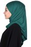 Kaisa - Dark Green Practical Cotton Hijab