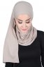Kaisa - Taupe Practical Cotton Hijab