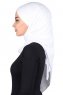 Kaisa - White Practical Cotton Hijab