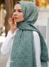 Khadija - Green Patterned Hijab - Sal Evi