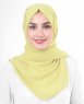 Lemon Grass Ljusgul Georgette Hijab 5XA45a