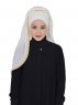 Louise - Creme Practical Hijab - Ayse Turban