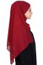 Malin - Bordeaux Practical Chiffon Hijab