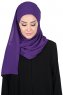 Malin - Purple Practical Chiffon Hijab
